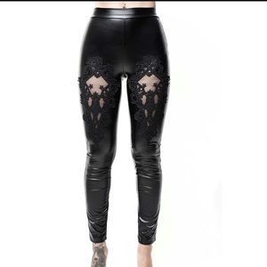 LIMITED TIME PRICE DROP Killstar Lovelace leggings Size large NWT - deadstock